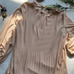 Long Sleeve Polka Dot Blouse